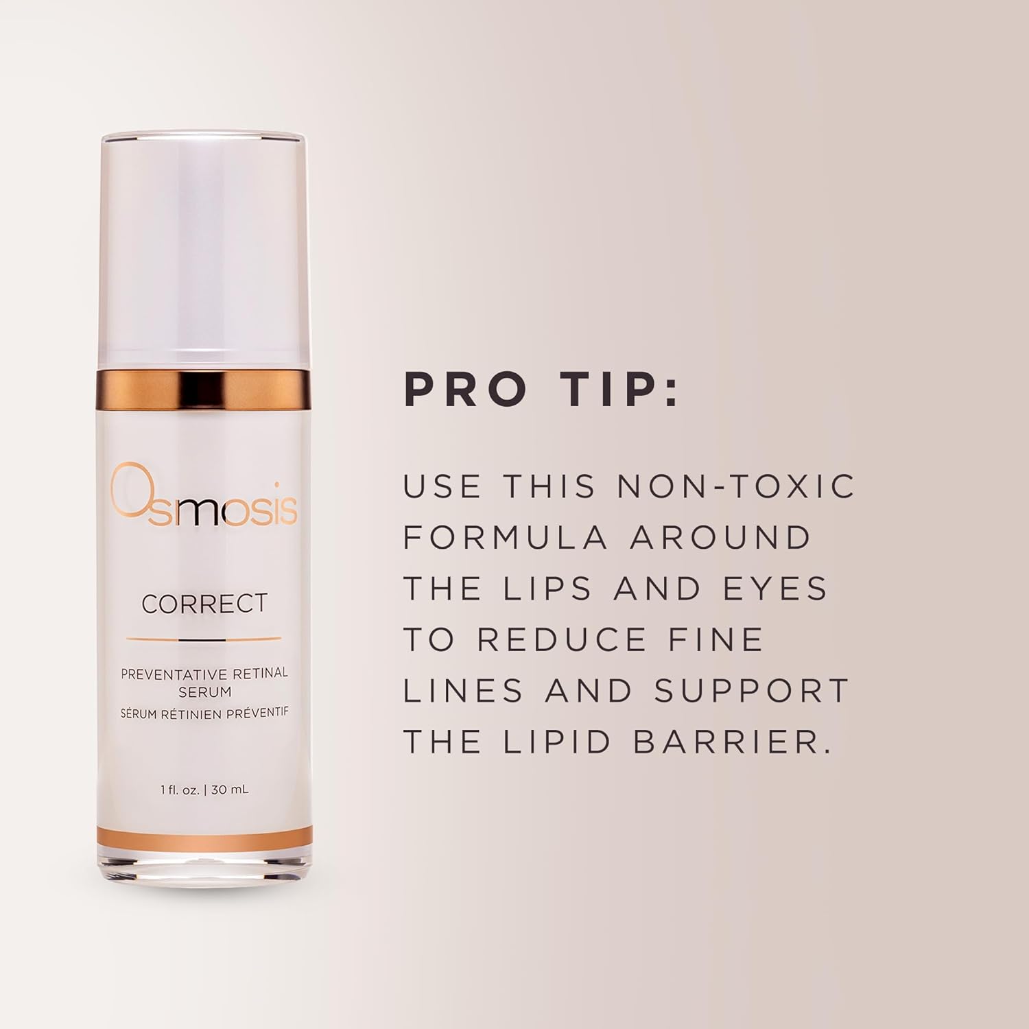 OSMOSIS Correct Preventative Retinal Serum Facial Serum for Fine Lines and Texture 1 Fl Oz