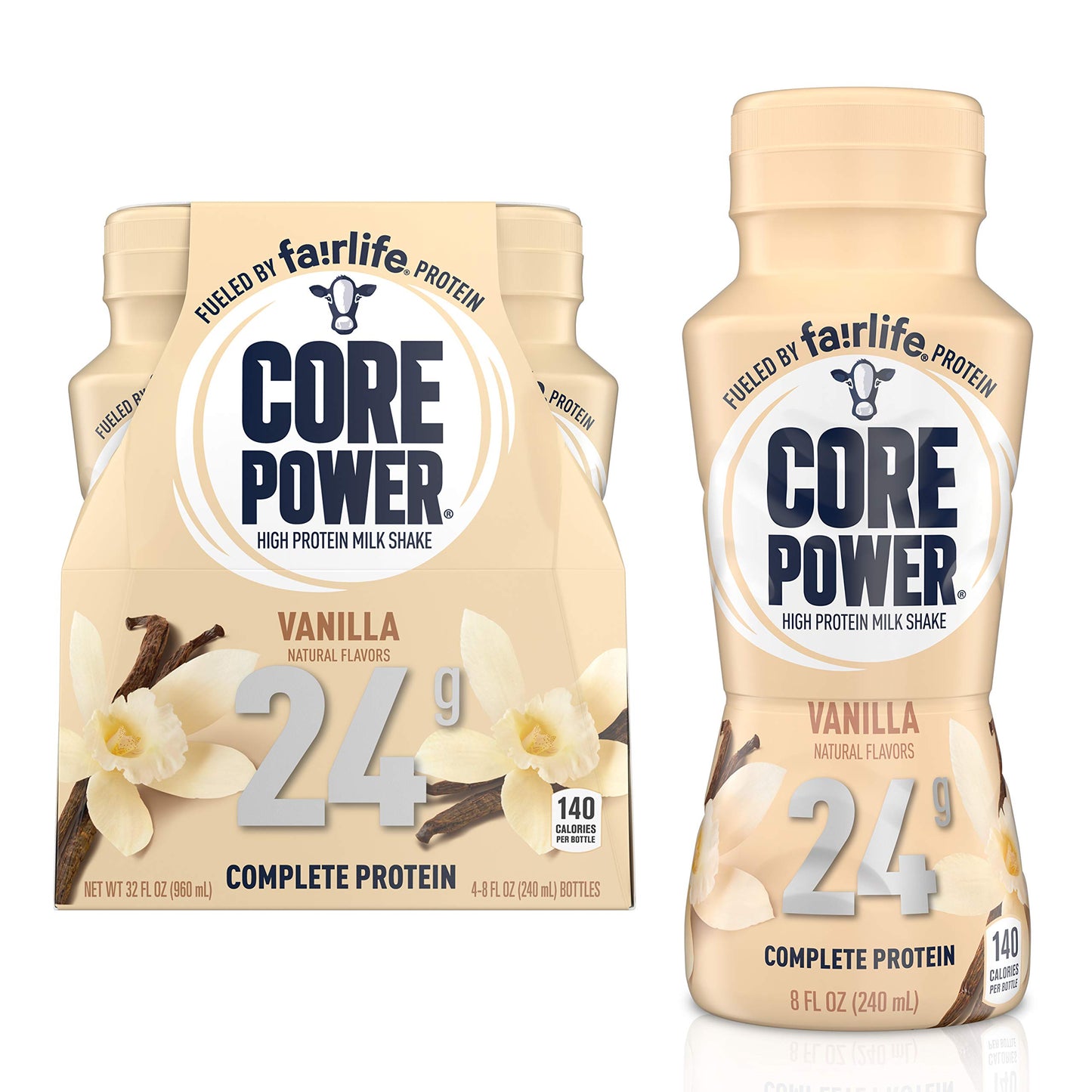 Fairlife Core Power 26g Protein Milk Shakes, Ready To Drink For Workout Recovery, No Artificial Sweeteners, Vanilla, 11.5 Fl Oz (Pack of 12)